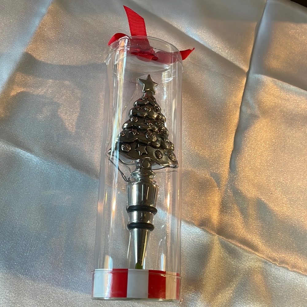 Christmas Tree- Metal bottle topper